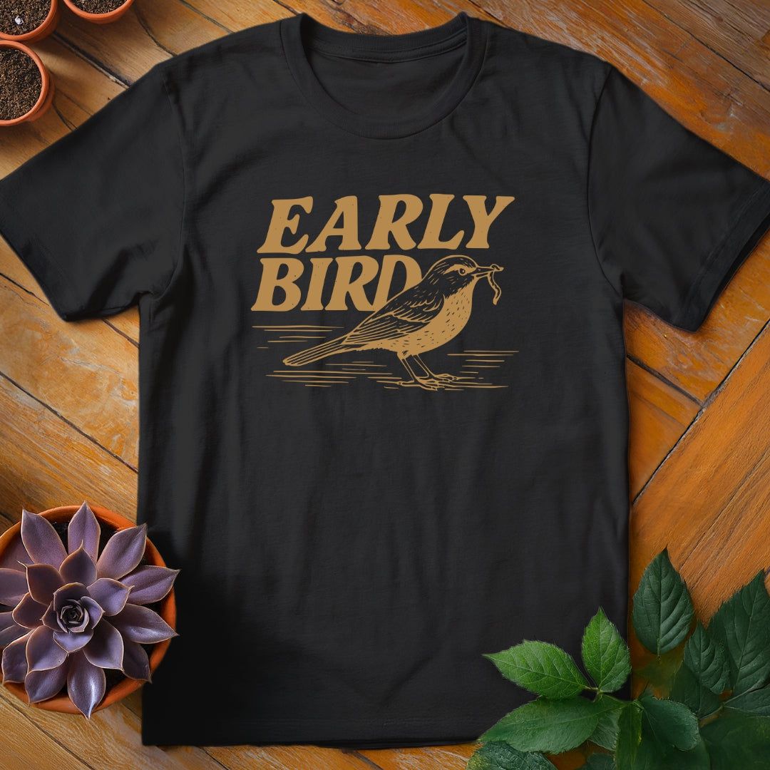 Early Bird Tee T-Shirt Black / S