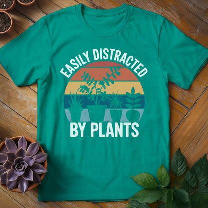 Easily Distracted by Plants Tee T-Shirt Jade Dome / S