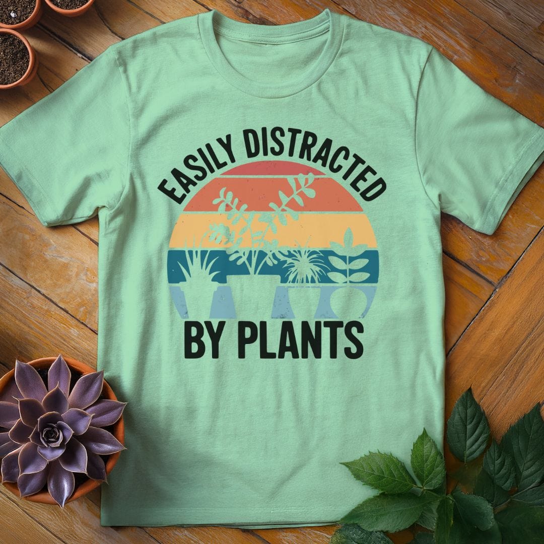 Easily Distracted by Plants Tee T-Shirt Mint Green / S