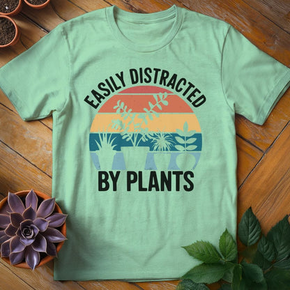 Easily Distracted by Plants Tee T-Shirt Mint Green / S