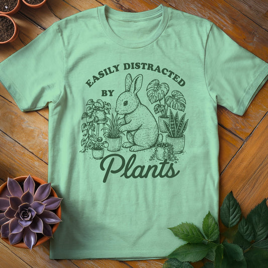 Easily Distracted by Plants Tee T-Shirt Mint Green / S