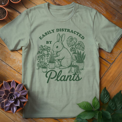Easily Distracted by Plants Tee T-Shirt Sage / S
