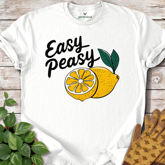 Easy Peasy Lemon Squeezy Tee, White