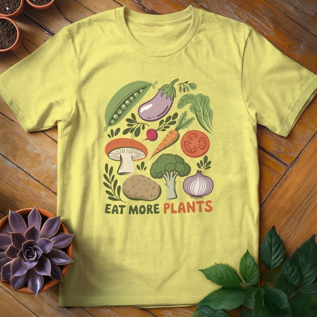 Eat More Plants Tee T-Shirt Cornsilk / S