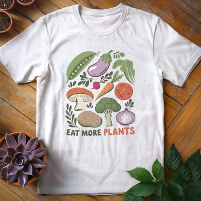 Eat More Plants Tee T-Shirt White / S