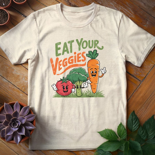 Eat Your Veggies Tee T-Shirt Natural / S