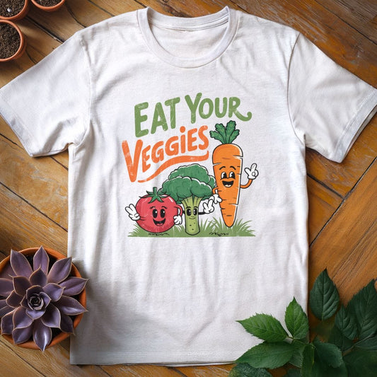 Eat Your Veggies Tee T-Shirt White / S