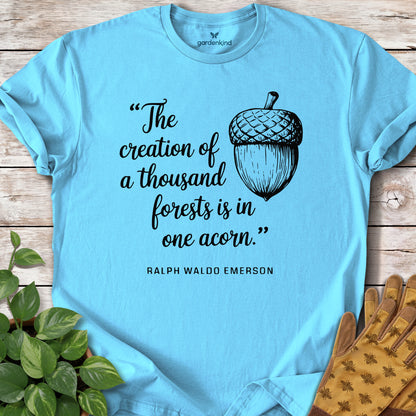 Emerson Quote Tee, Sky