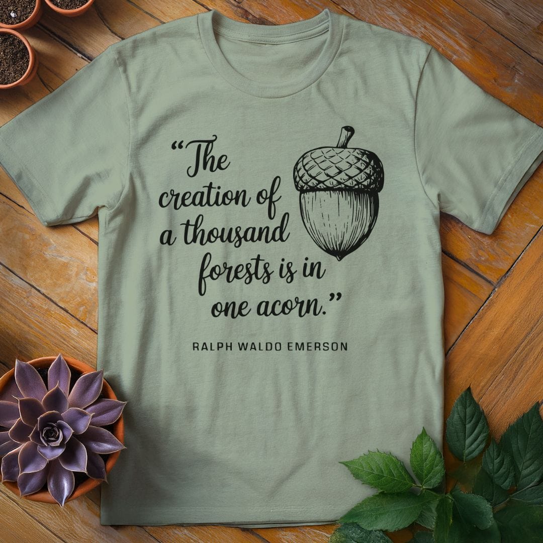 Emerson Quote Tee T-Shirt Sage / XL