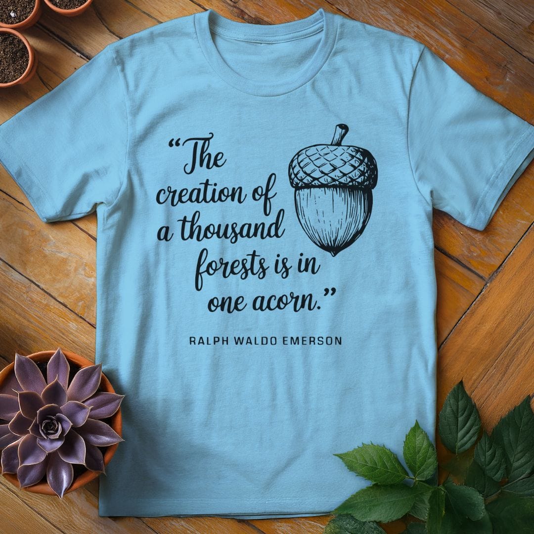 Emerson Quote Tee T-Shirt Sky / S