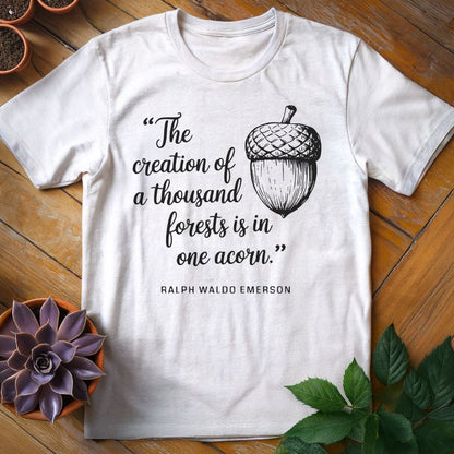 Emerson Quote Tee T-Shirt White / S