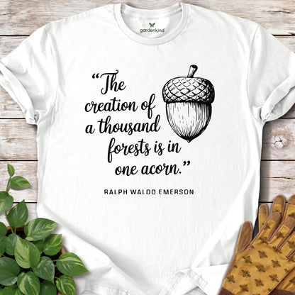 Emerson Quote Tee, White