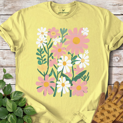 Flowers Tee, Cornsilk