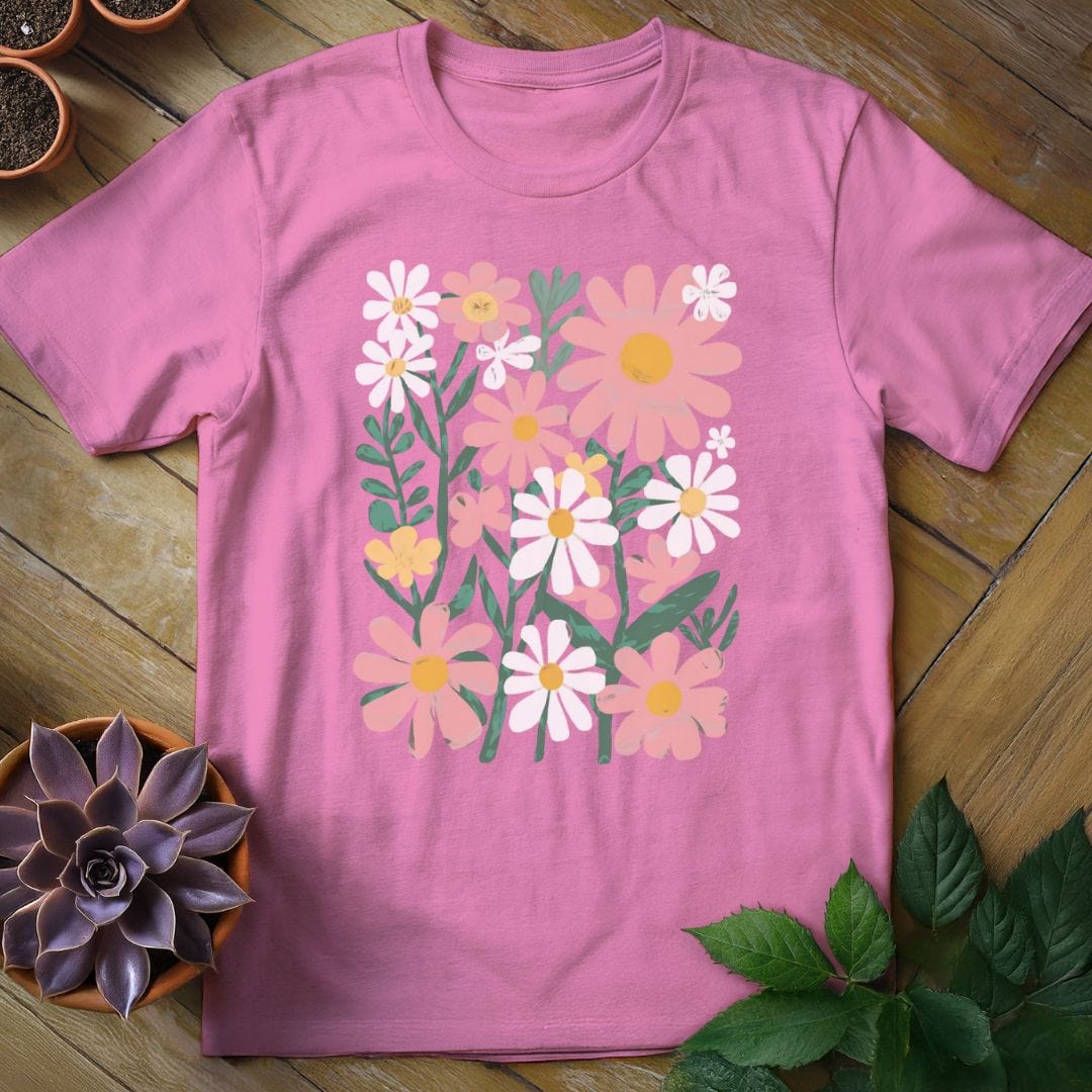 Flowers Tee T-Shirt Azalea / S