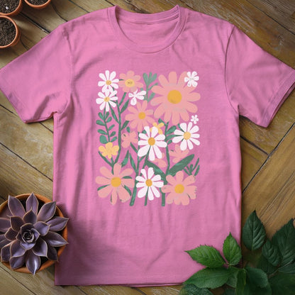 Flowers Tee T-Shirt Azalea / S