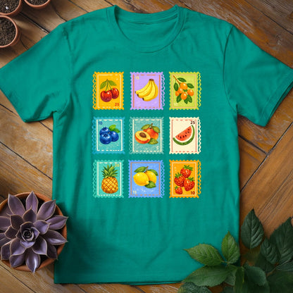 Fruit Stamps Tee T-Shirt Jade Dome / S