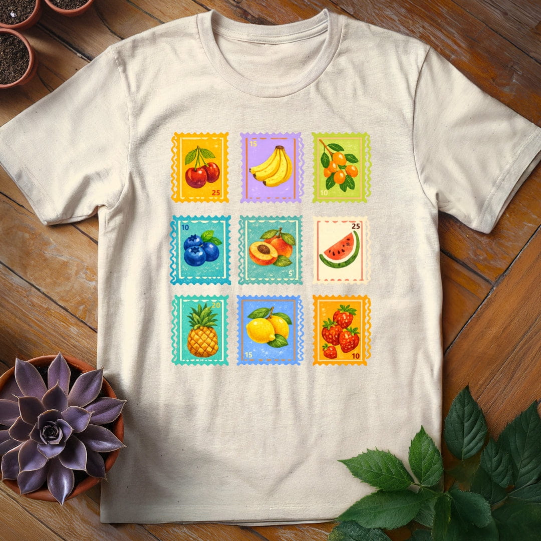 Fruit Stamps Tee T-Shirt Natural / S