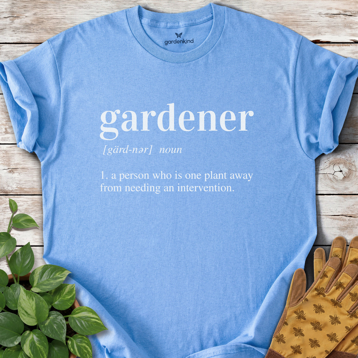 Gardener Definition Tee, Carolina Blue