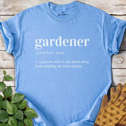 Gardener Definition Tee, Carolina Blue