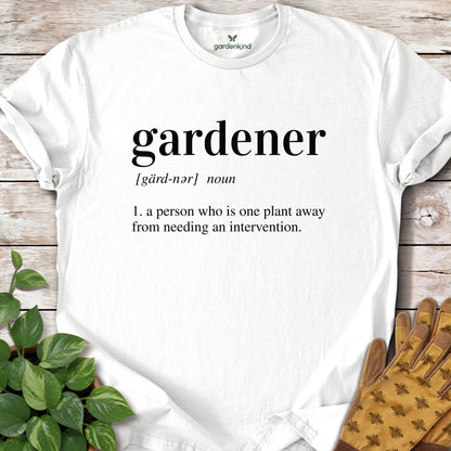 Gardener Definition Tee, White