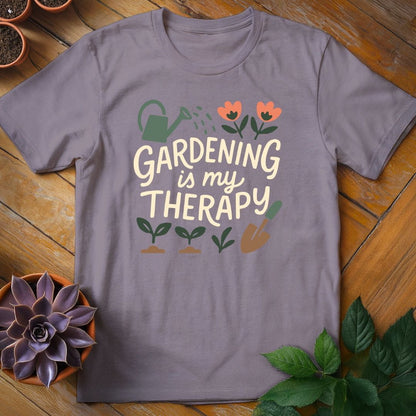 Gardening Is My Therapy Tee T-Shirt Paragon / S