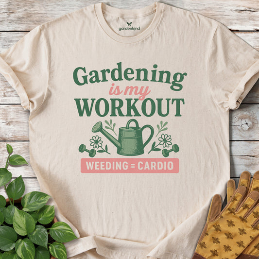 Gardening is My Workout Tee, Natural
