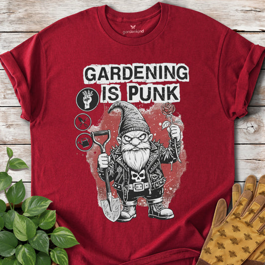 Gardening is Punk Tee, Cardinal Red