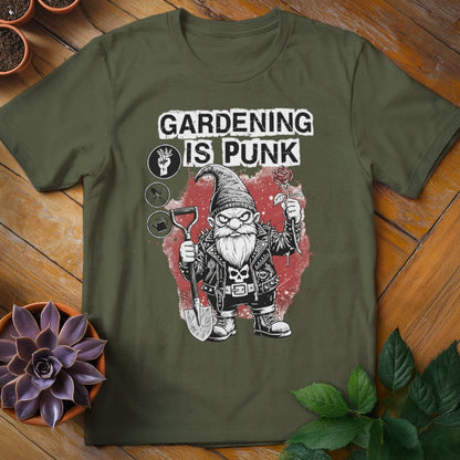 Gardening is Punk Tee T-Shirt Military Green / S
