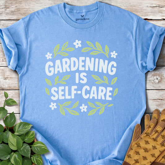 Gardening is Self-Care Tee, Carolina Blue