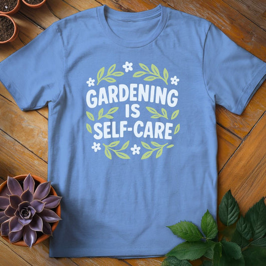 Gardening is Self-Care Tee T-Shirt Carolina Blue / S