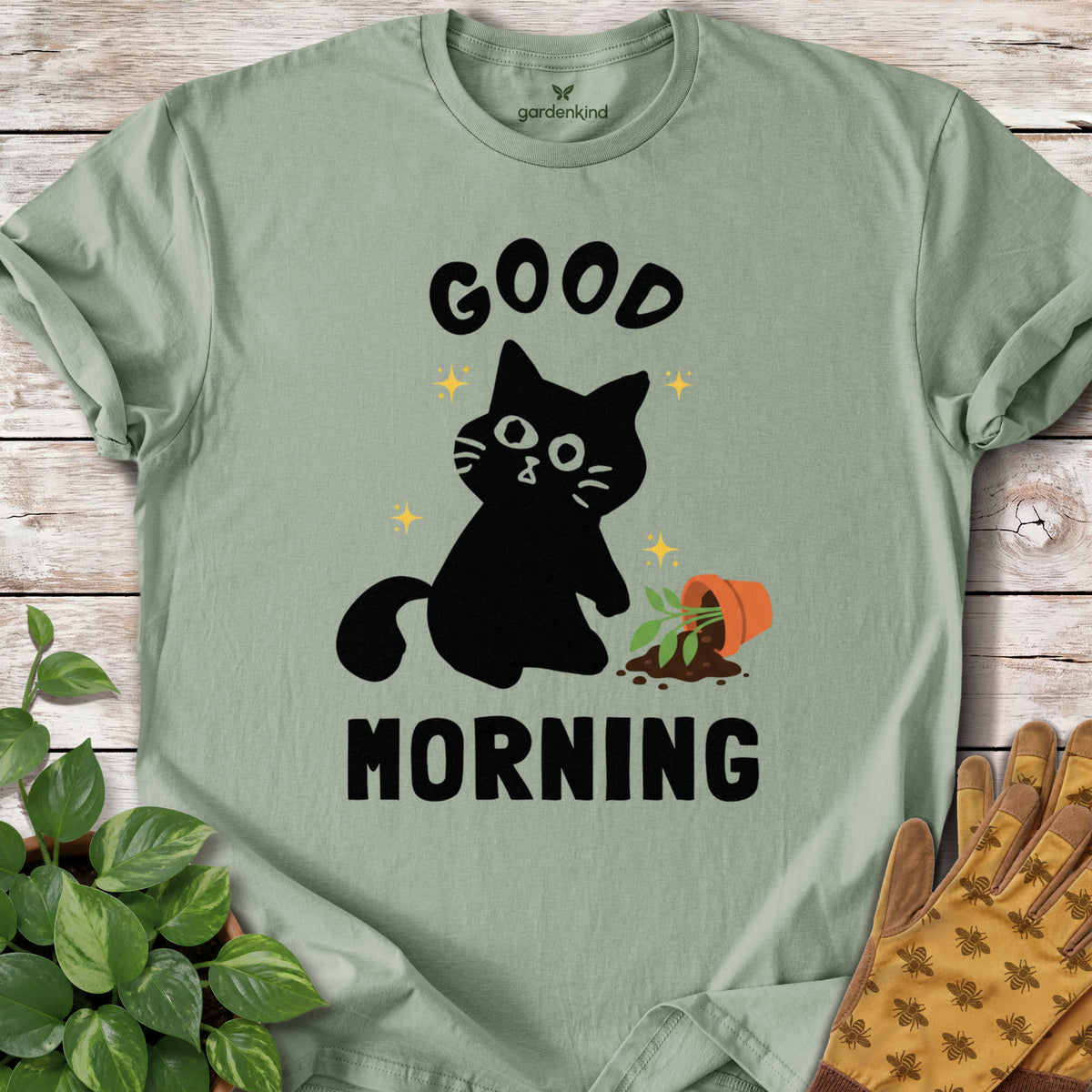 Good Morning Tee, Sage