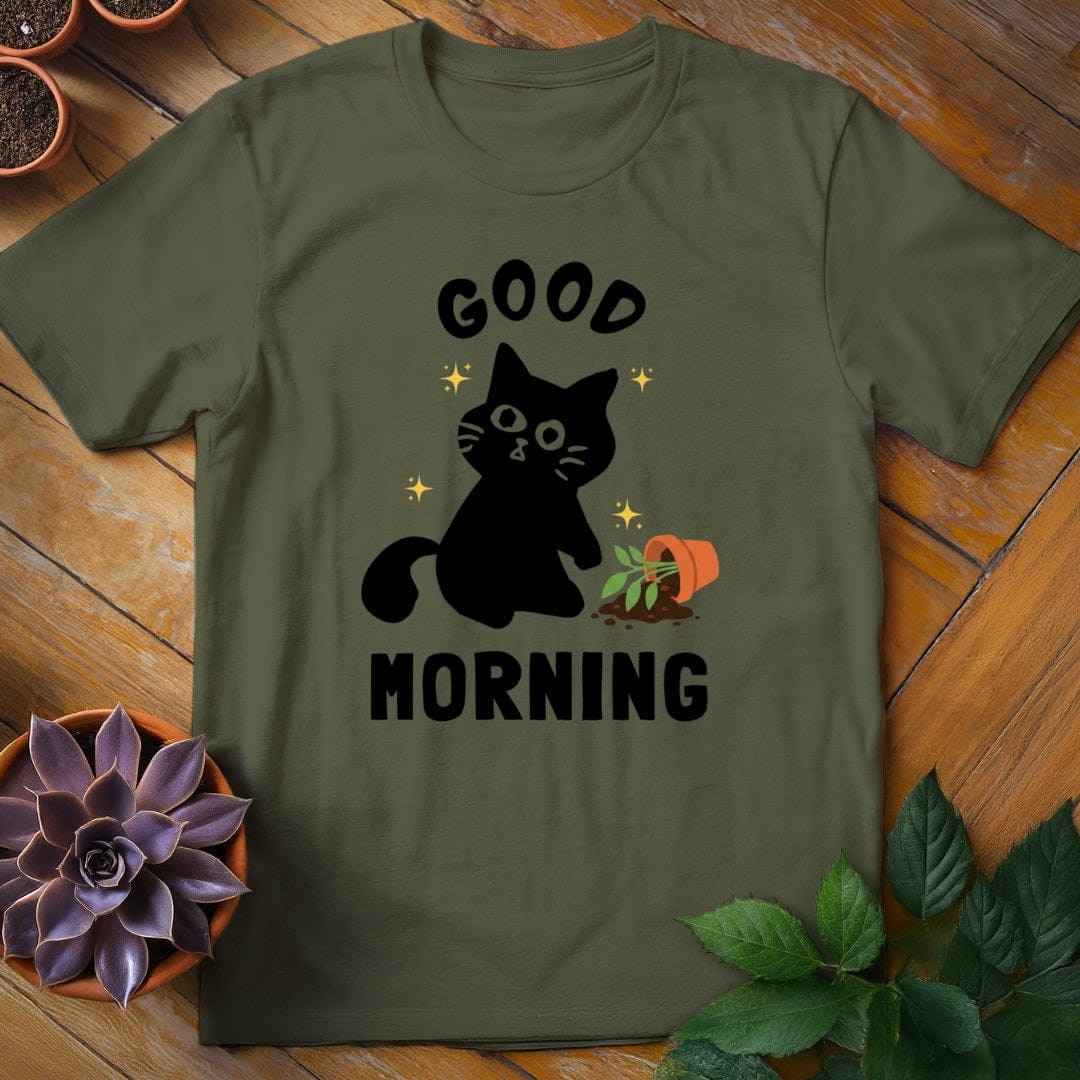 Good Morning Tee T-Shirt Military Green / S