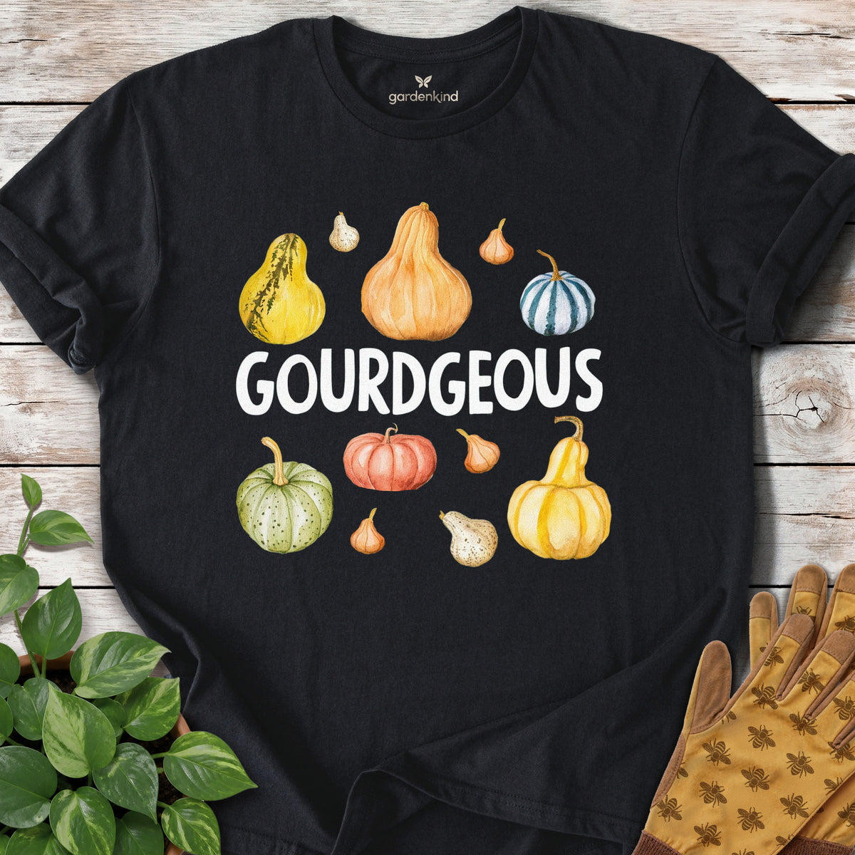 Gourdgeous Tee, Black