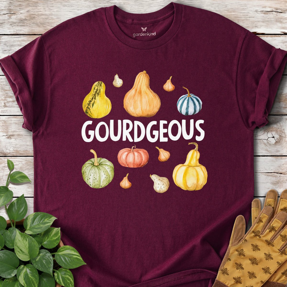 Gourdgeous Tee, Maroon