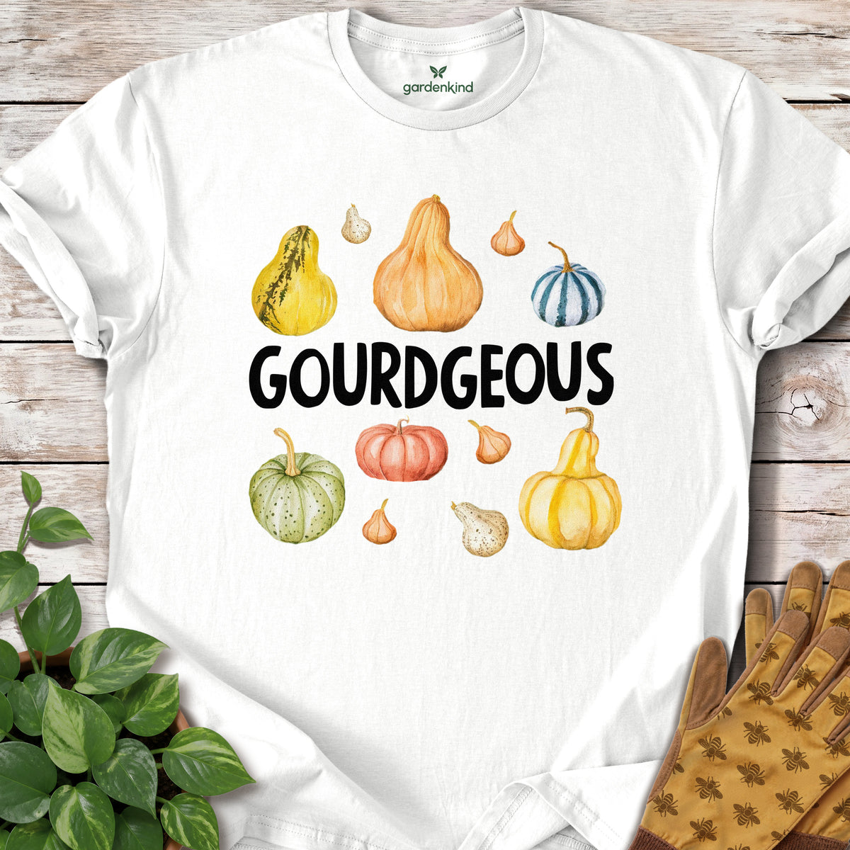 Gourdgeous Tee, White