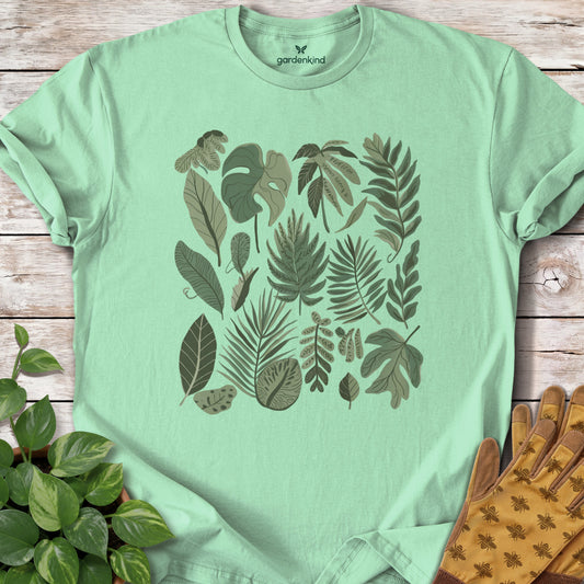 Green Leaves Tee, Mint Green
