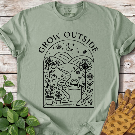 Grow Outside Tee, Sage