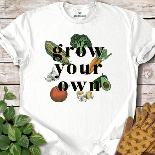 Grow Your Own Tee, White