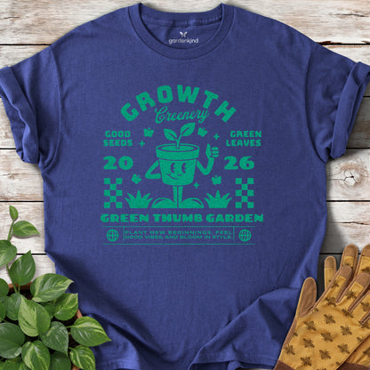 Growth Greenery Tee, Metro Blue