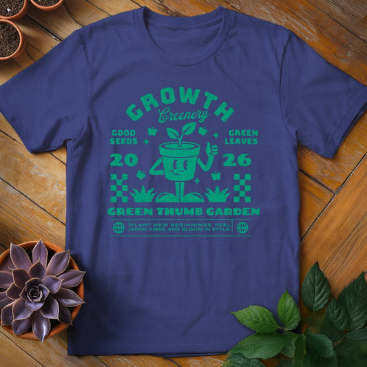 Growth Greenery Tee T-Shirt Metro Blue / S