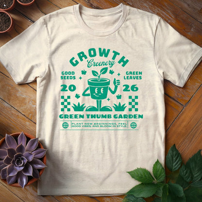 Growth Greenery Tee T-Shirt Natural / S