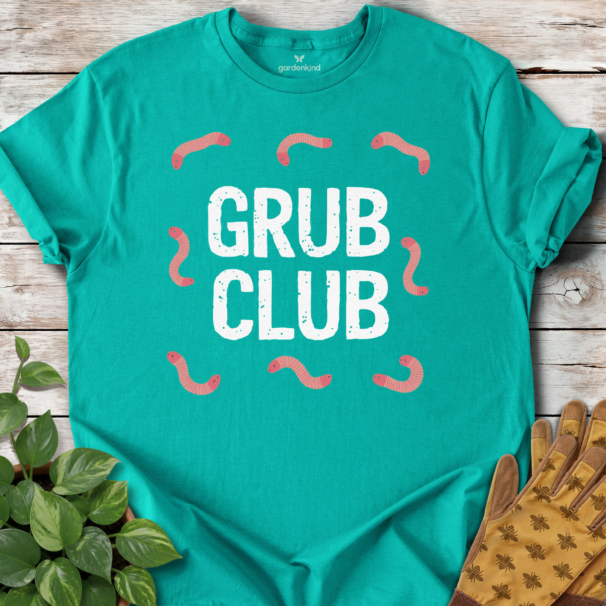 Grub Club Tee, Jade Dome