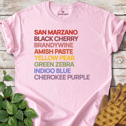 Heirloom Variety Rainbow Tee, Light Pink