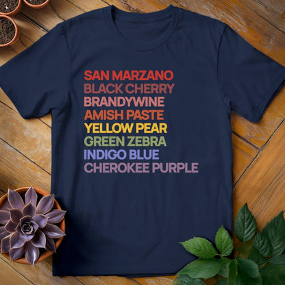 Heirloom Variety Rainbow Tee T-Shirt Navy / S