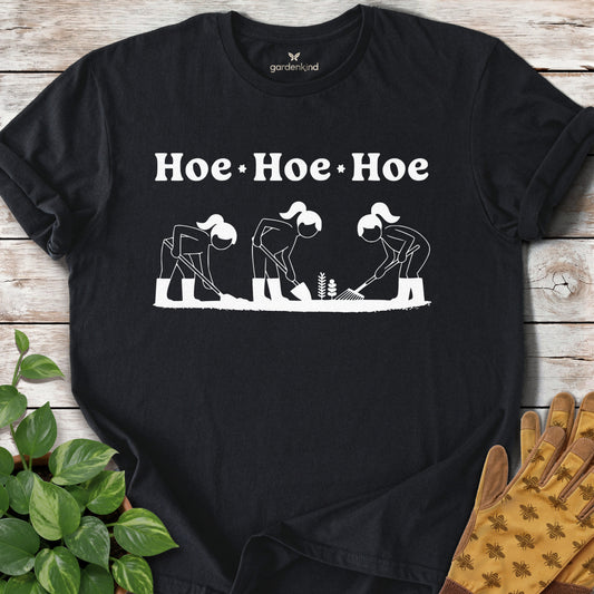 Hoe Hoe Hoe Tee, Black