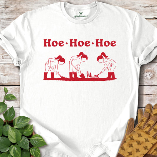 Hoe Hoe Hoe Tee, White