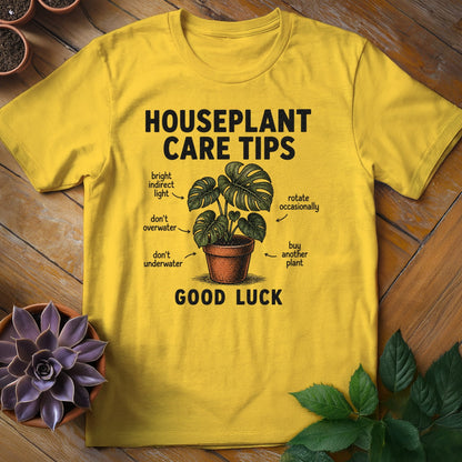 Houseplant Care Tips Tee T-Shirt Daisy / S