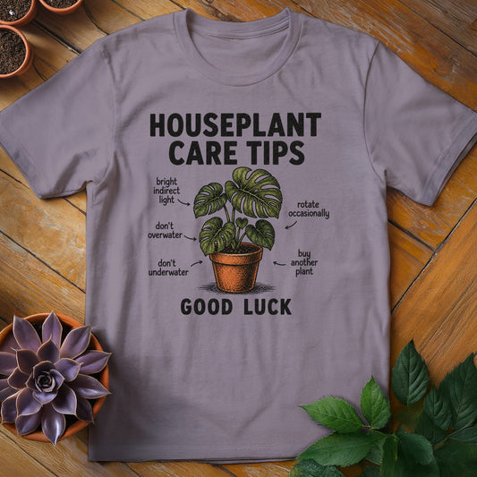 Houseplant Care Tips Tee T-Shirt Paragon / S