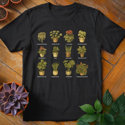 Houseplant Varieties Tee T-Shirt Black / S