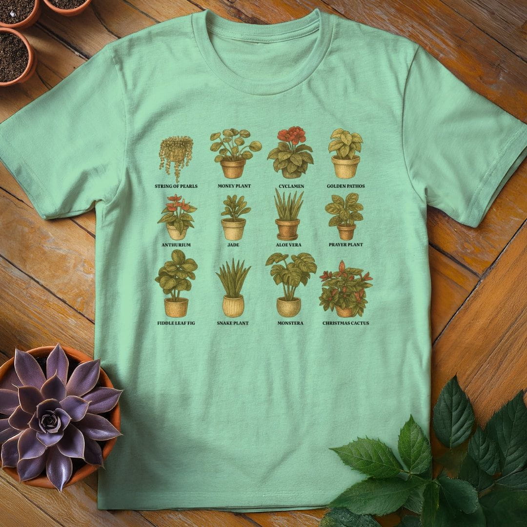 Houseplant Varieties Tee T-Shirt Mint Green / S